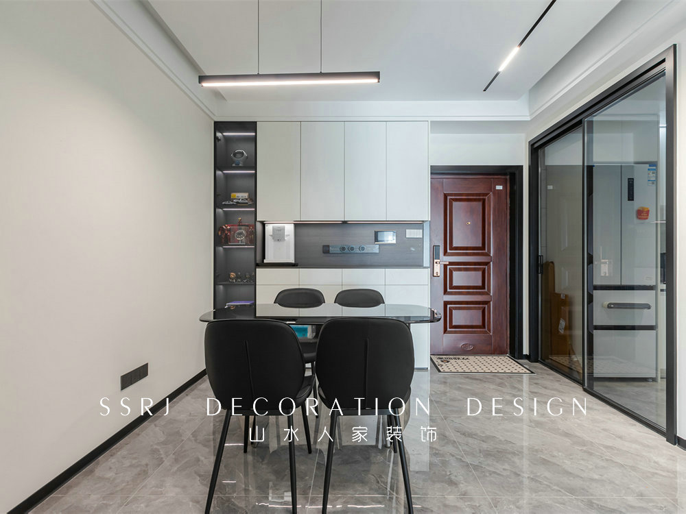 中建鉑公館102平現代風格裝修效果圖