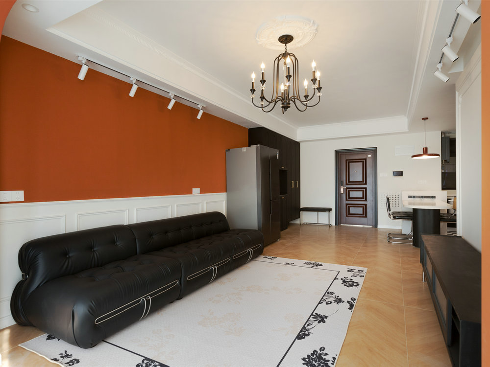 中建鉑公館106平法式復古風格裝修效果圖