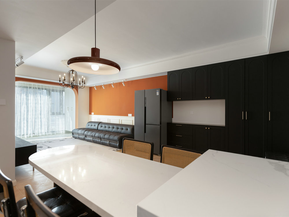 中建鉑公館106平法式復古風格裝修效果圖