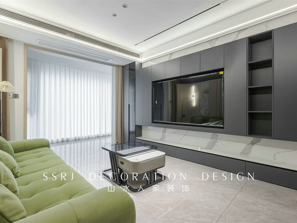 融創臨江府120平現代風格裝修效果圖
