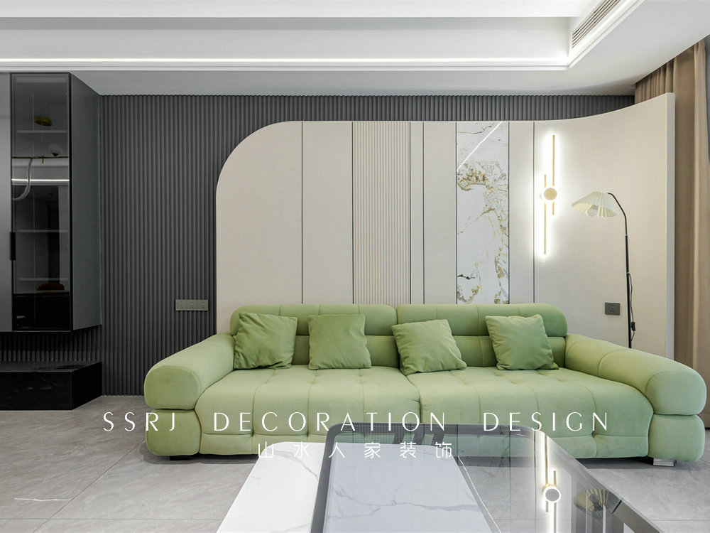 融創臨江府120平現代風格裝修效果圖