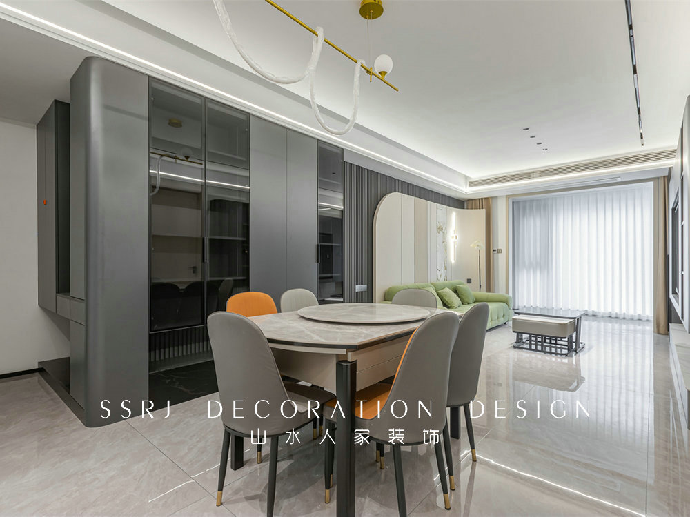 融創臨江府120平現代風格裝修效果圖