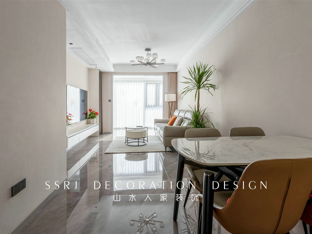 臨江府105平現代風格裝修效果圖