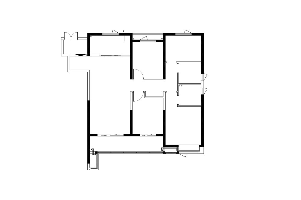 御央首府138平奶油風格裝修效果圖