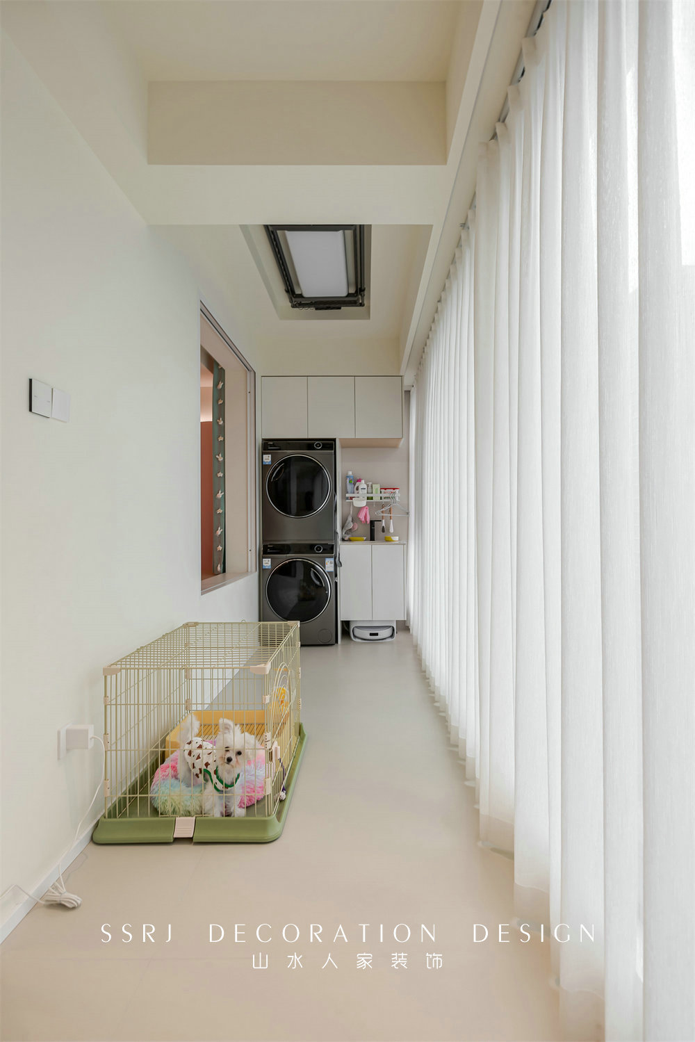 御央首府138平奶油風格裝修效果圖