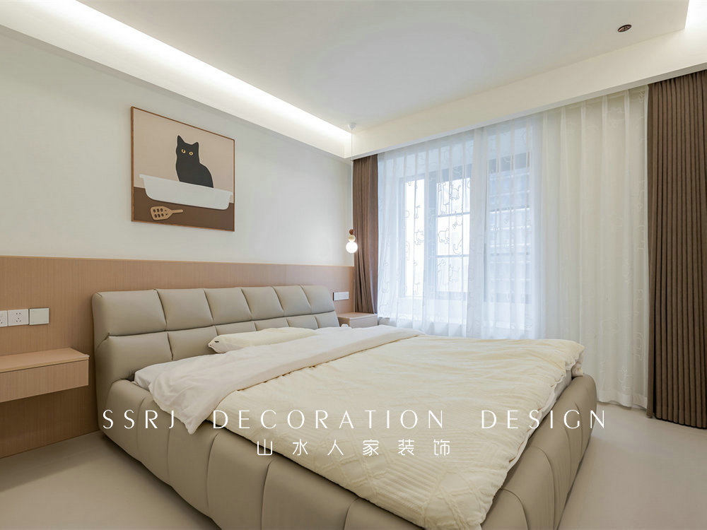 御央首府138平奶油風格裝修效果圖