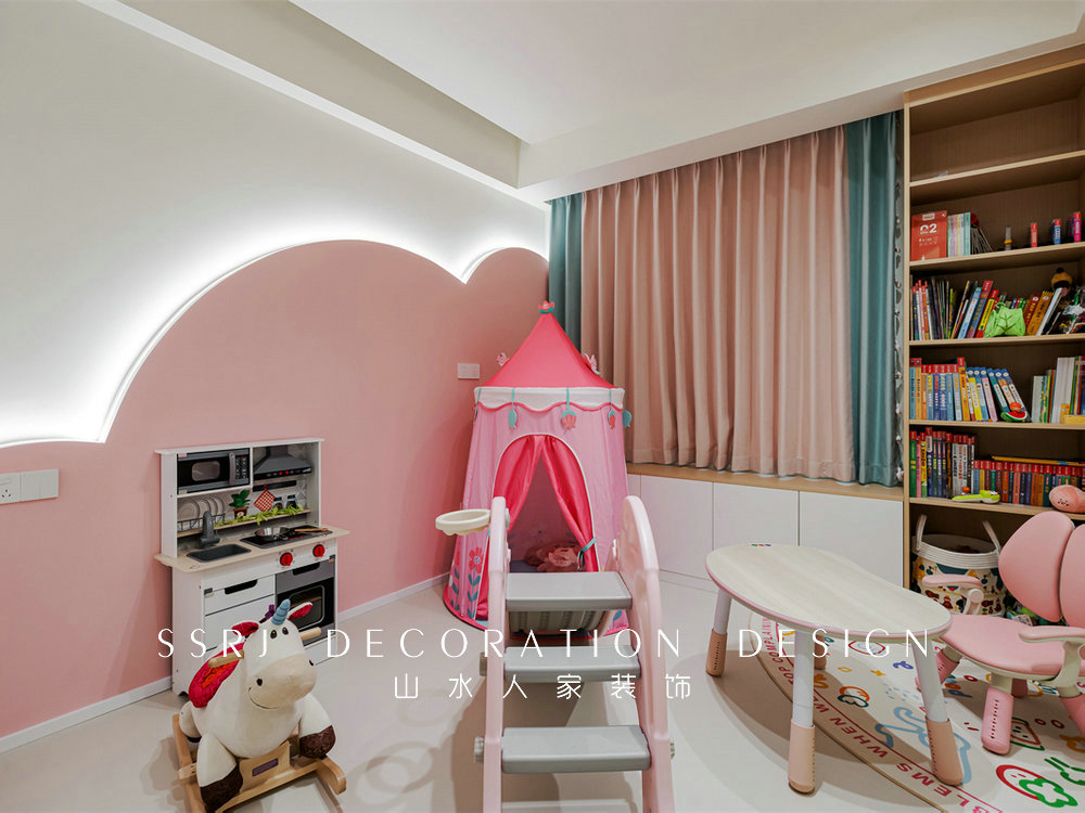 御央首府138平奶油風格裝修效果圖