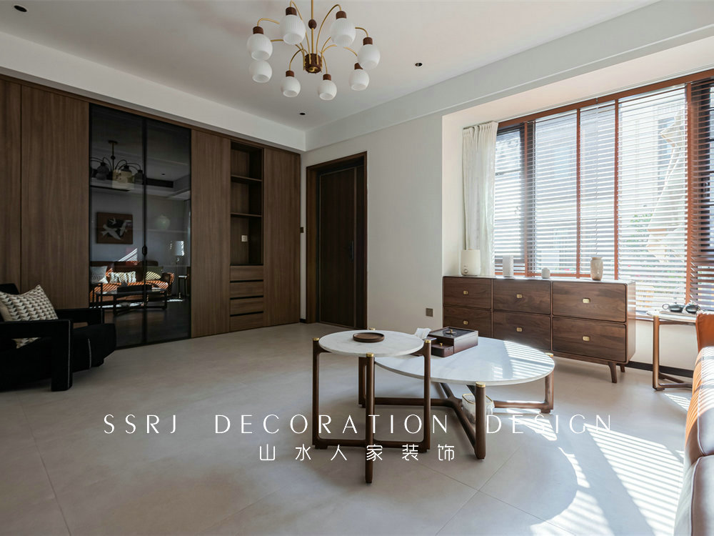 建發金茂璽悅310平中古風格裝修效果圖