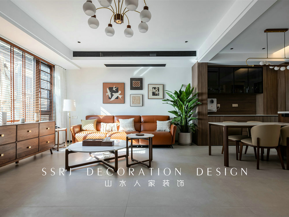 建發金茂璽悅310平中古風格裝修效果圖