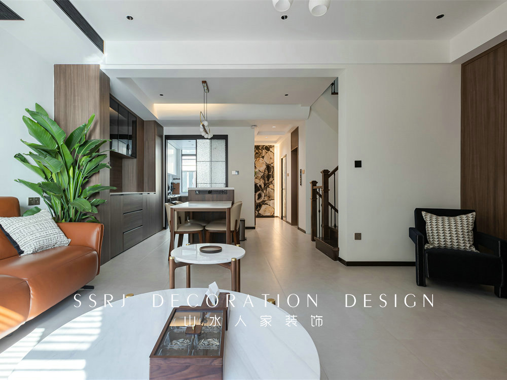 建發金茂璽悅310平中古風格裝修效果圖