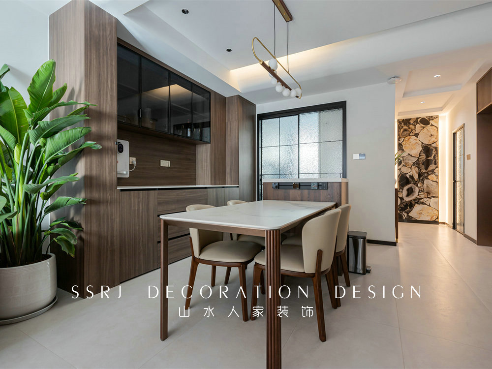 建發金茂璽悅310平中古風格裝修效果圖