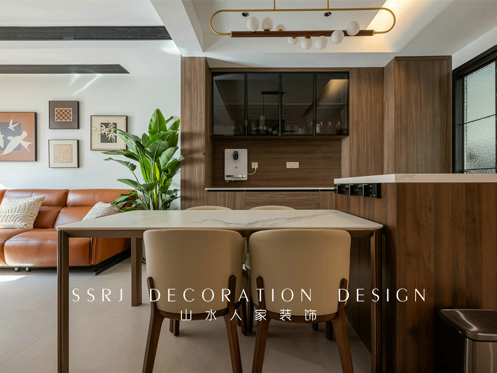 建發金茂璽悅310平中古風格裝修效果圖