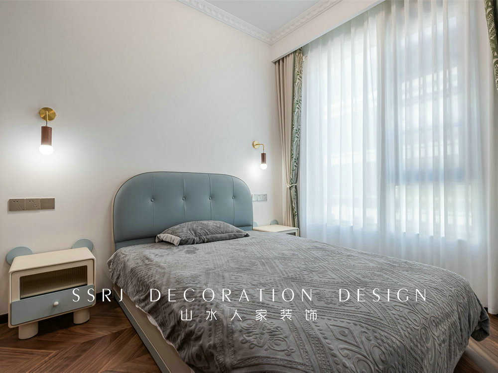 建發金茂璽悅310平中古風格裝修效果圖