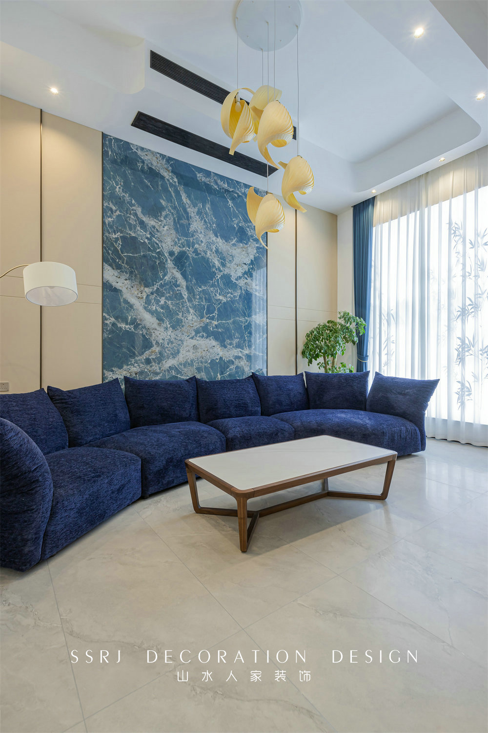 建發金茂璽悅310平中古風格裝修效果圖