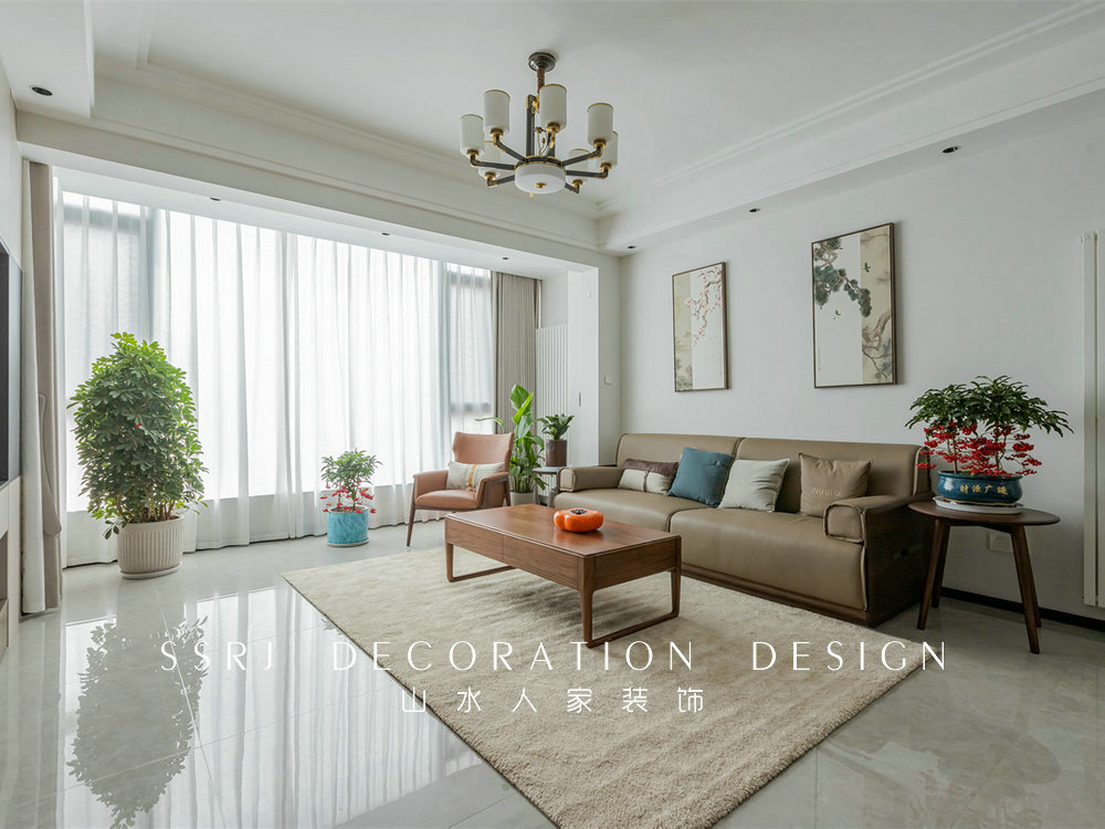 迦州橘郡246平復式現代中式風格裝修效果圖