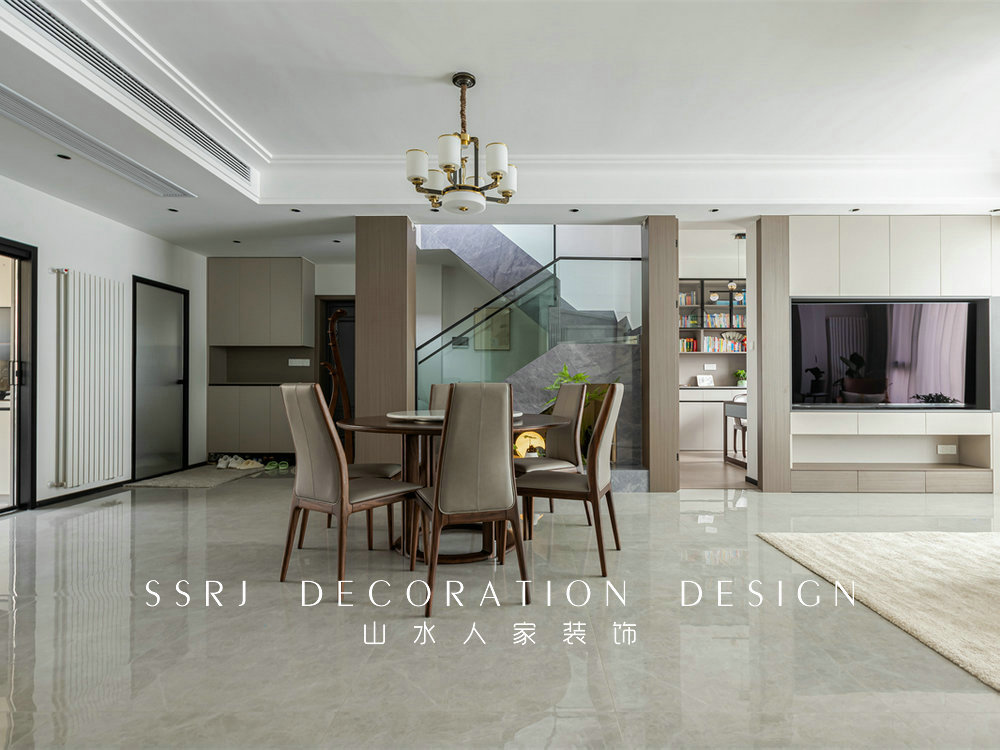 迦州橘郡246平復式現代中式風格裝修效果圖