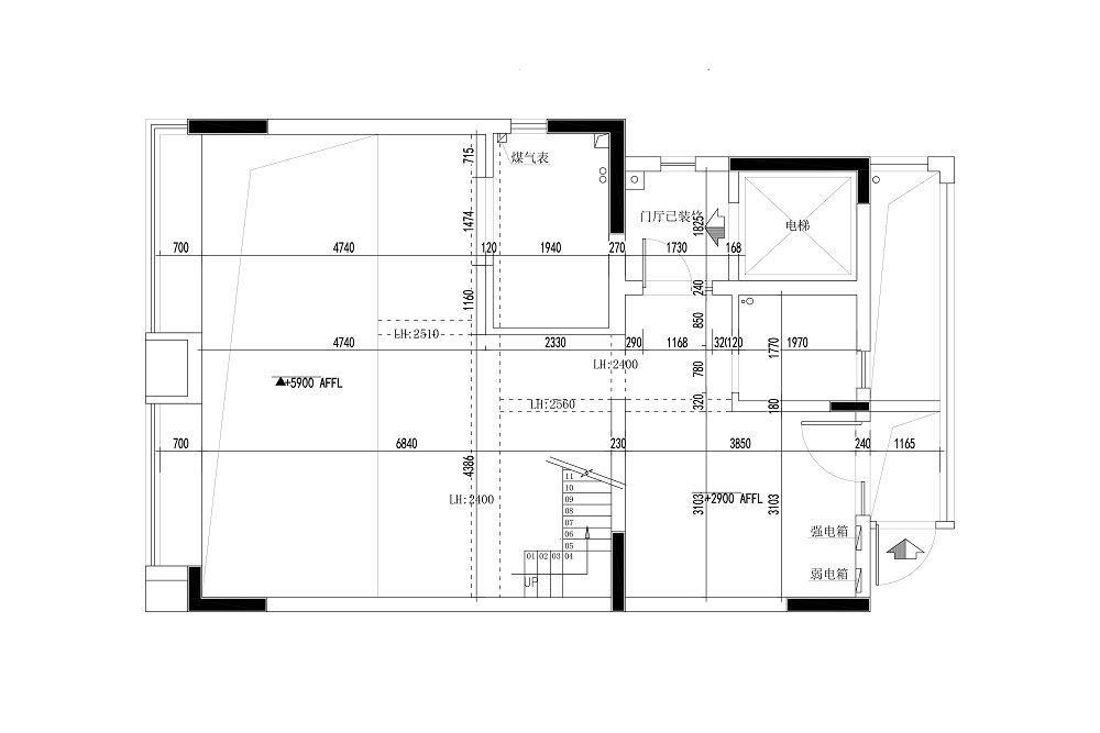 龍湖光谷城240平現代風格裝修效果圖