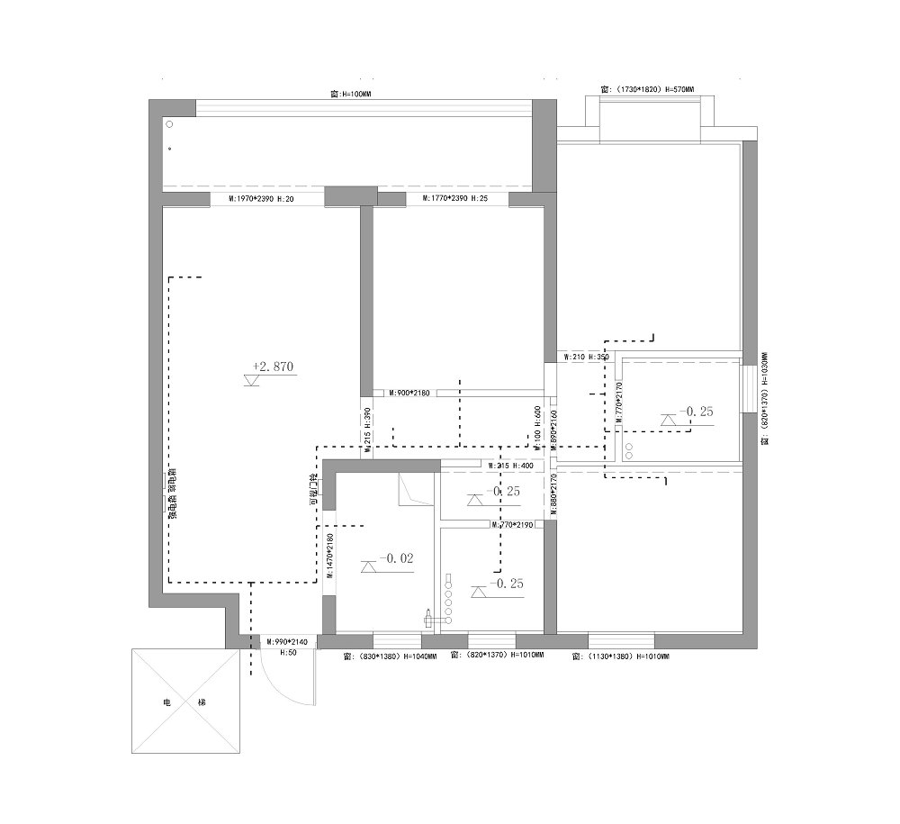 大華錦繡時代125平現代風格裝修效果圖