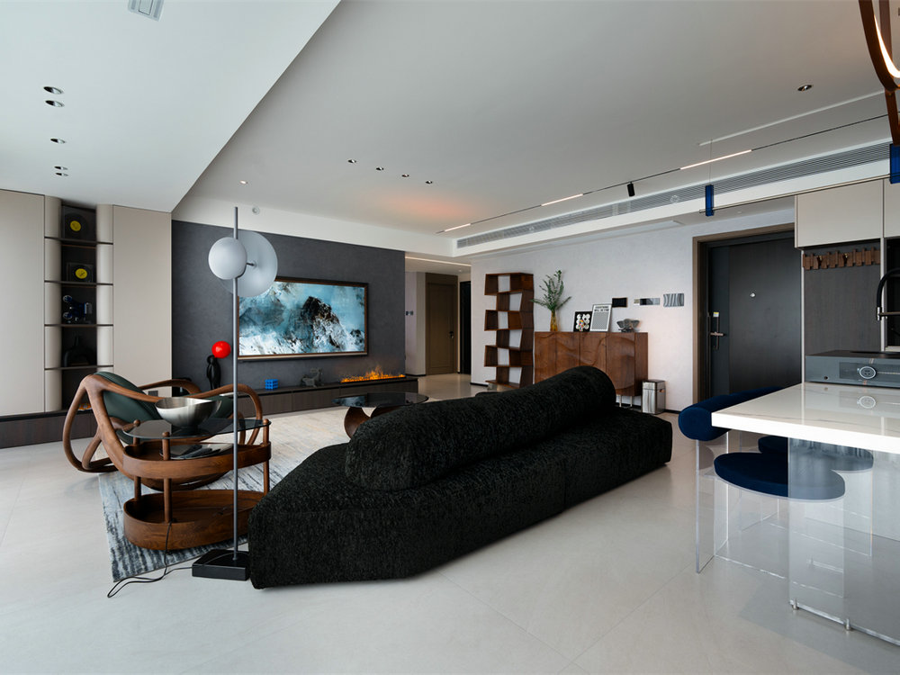 海格公館160平現代風格裝修效果圖