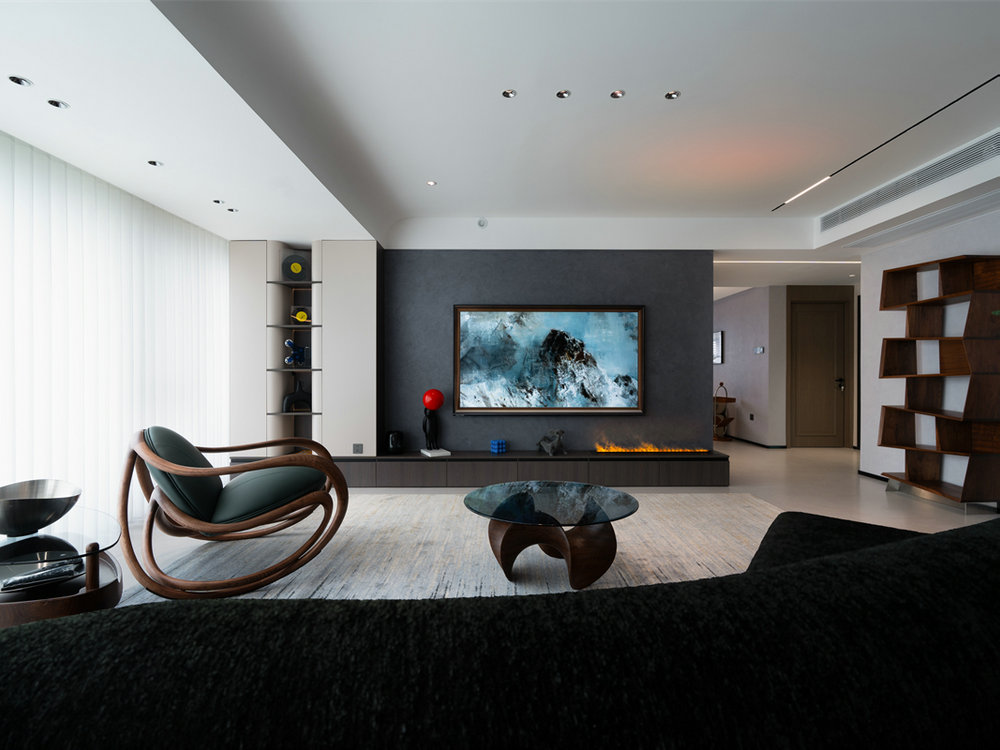 海格公館160平現代風格裝修效果圖