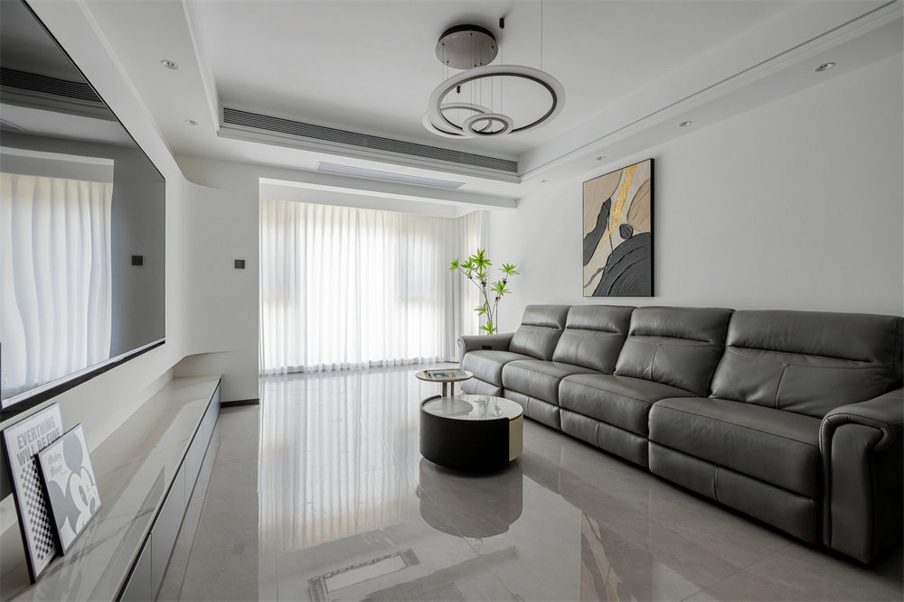 中建鉑公館122平現代風格裝修效果圖