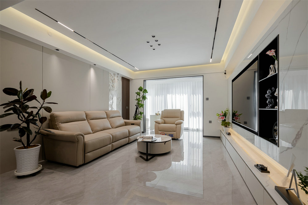 中建鉑公館138平現代風格裝修效果圖