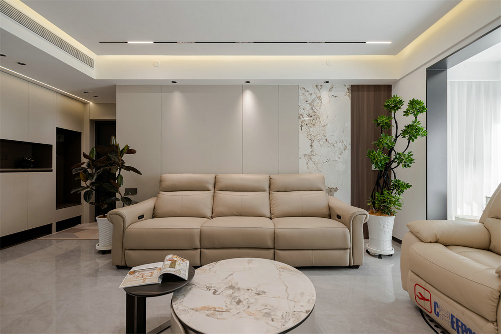 中建鉑公館138平現代風格裝修效果圖