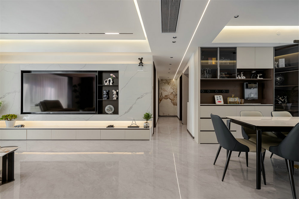 中建鉑公館138平現代風格裝修效果圖