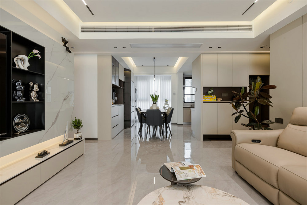 中建鉑公館138平現代風格裝修效果圖
