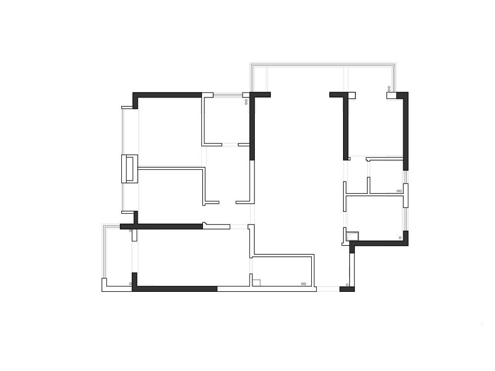 城投聯投江南岸177平現代風格裝修效果圖