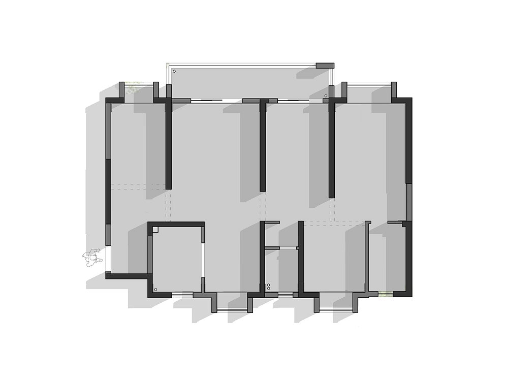 中建鉑公館164平現代風格裝修效果圖