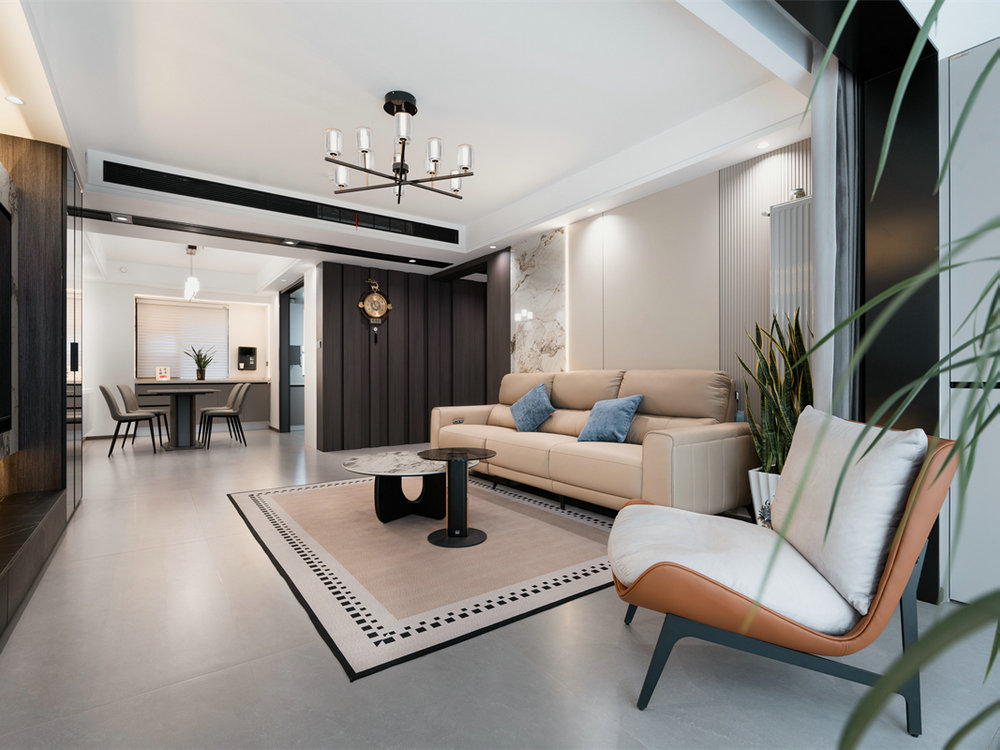 中建鉑公館164平現代風格裝修效果圖