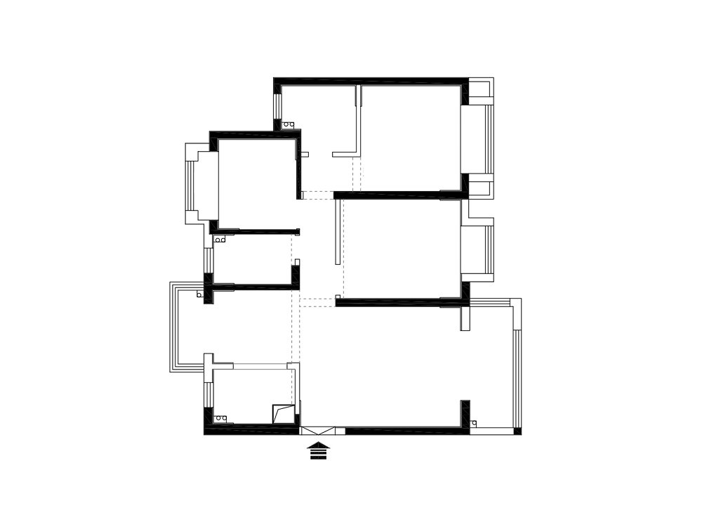 錦繡江城117平現代風格效果圖