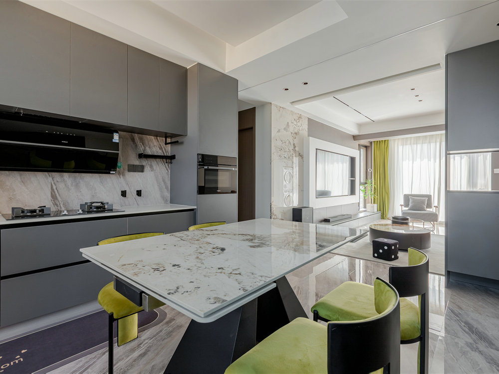 錦繡江城117平現代風格效果圖