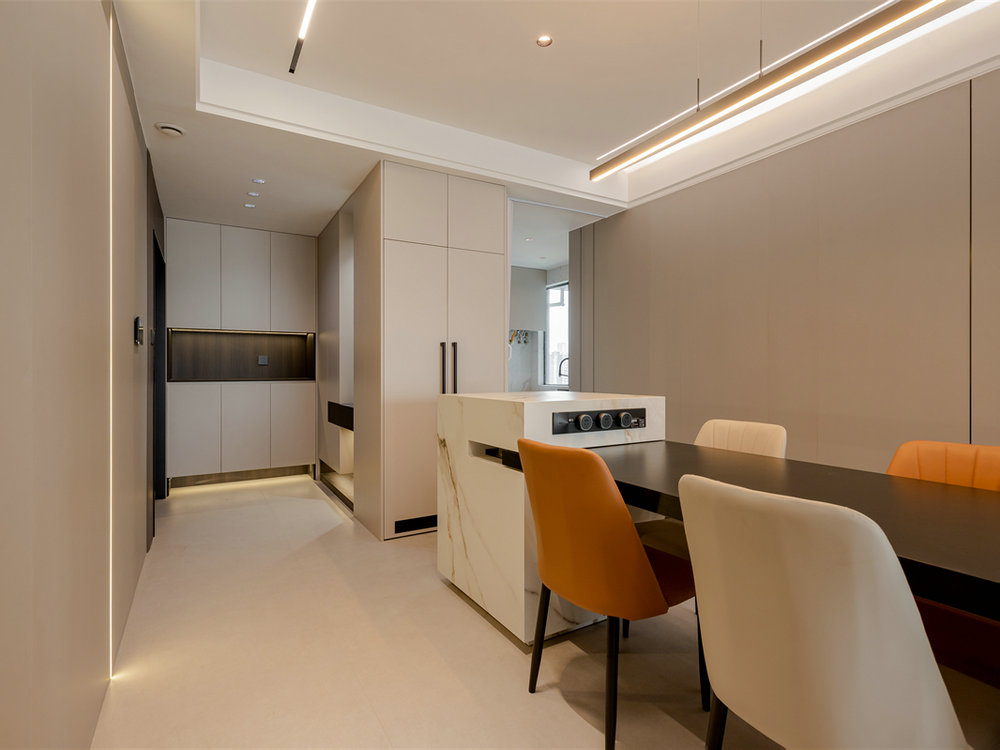 城投聯投江南岸140平意式極簡風格裝修效果圖