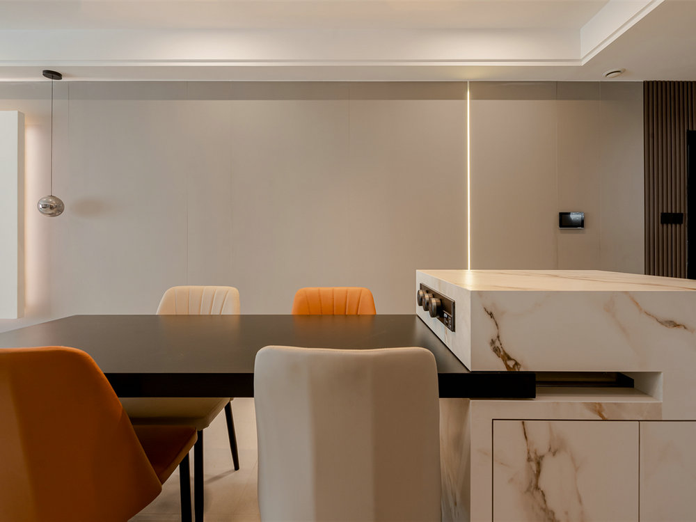 城投聯投江南岸140平意式極簡風格裝修效果圖