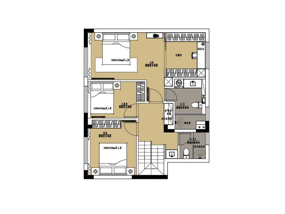 碧樂城170平現代風格別墅裝修效果圖