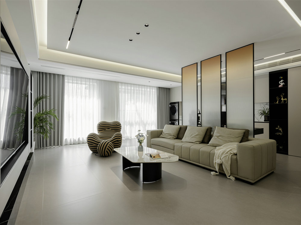 臨空香廷160平現代風格裝修效果圖