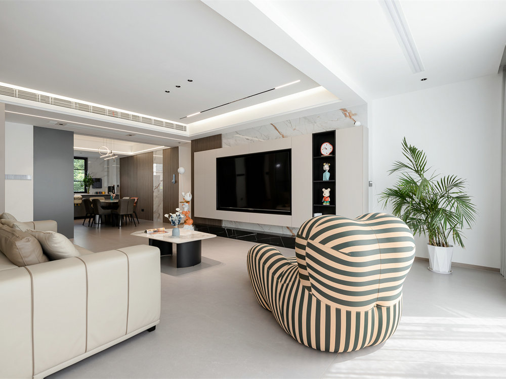 臨空香廷160平現代風格裝修效果圖