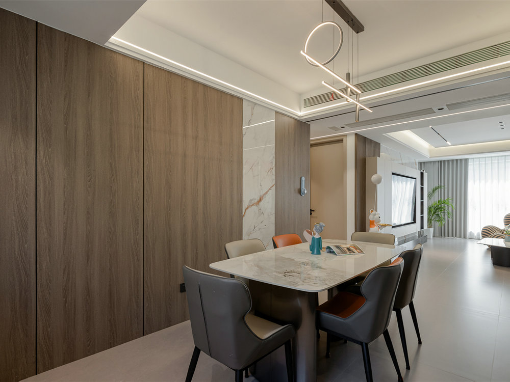 臨空香廷160平現代風格裝修效果圖