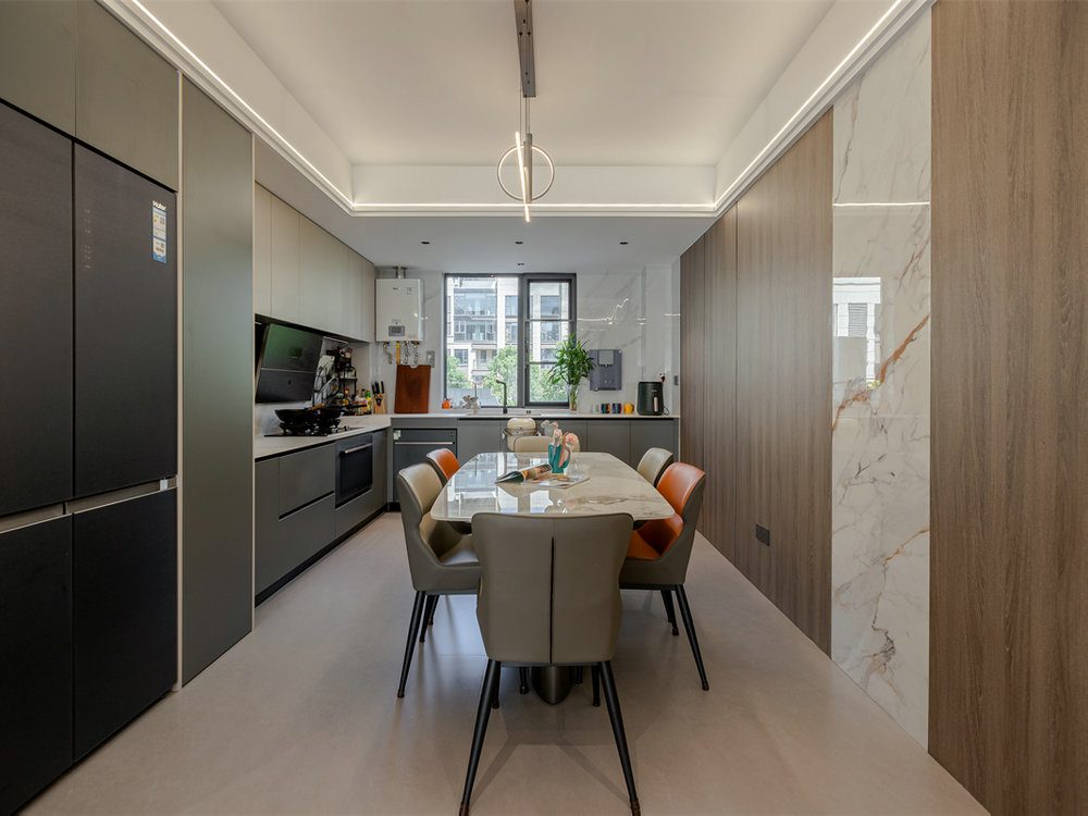 臨空香廷160平現代風格裝修效果圖