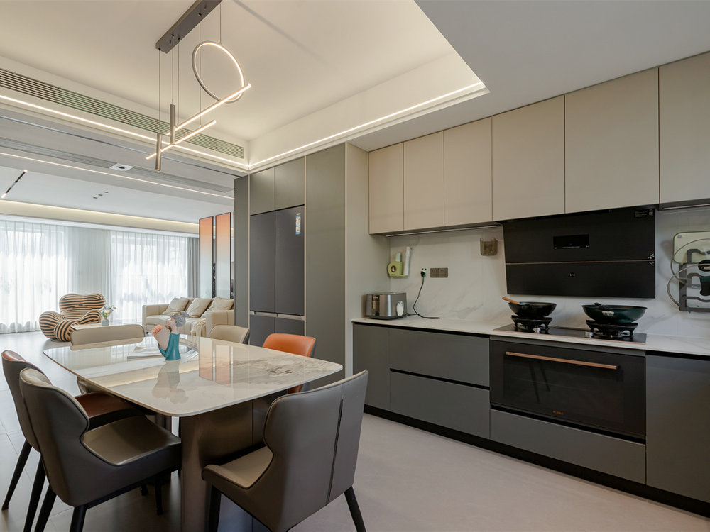 臨空香廷160平現代風格裝修效果圖