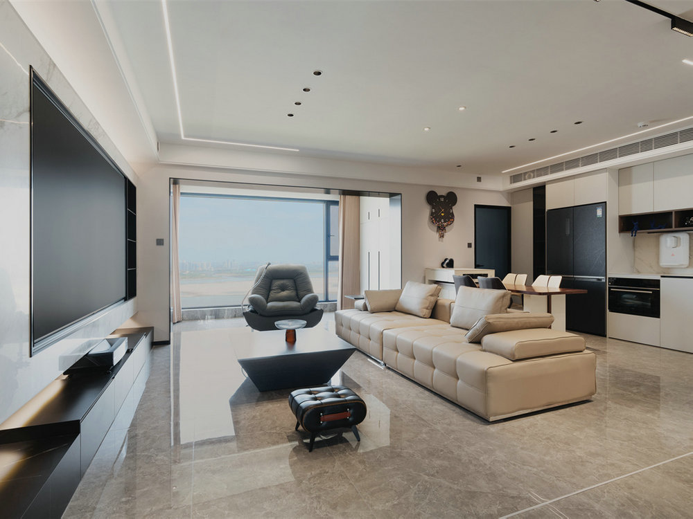 青山樽197平現代風格裝修效果圖