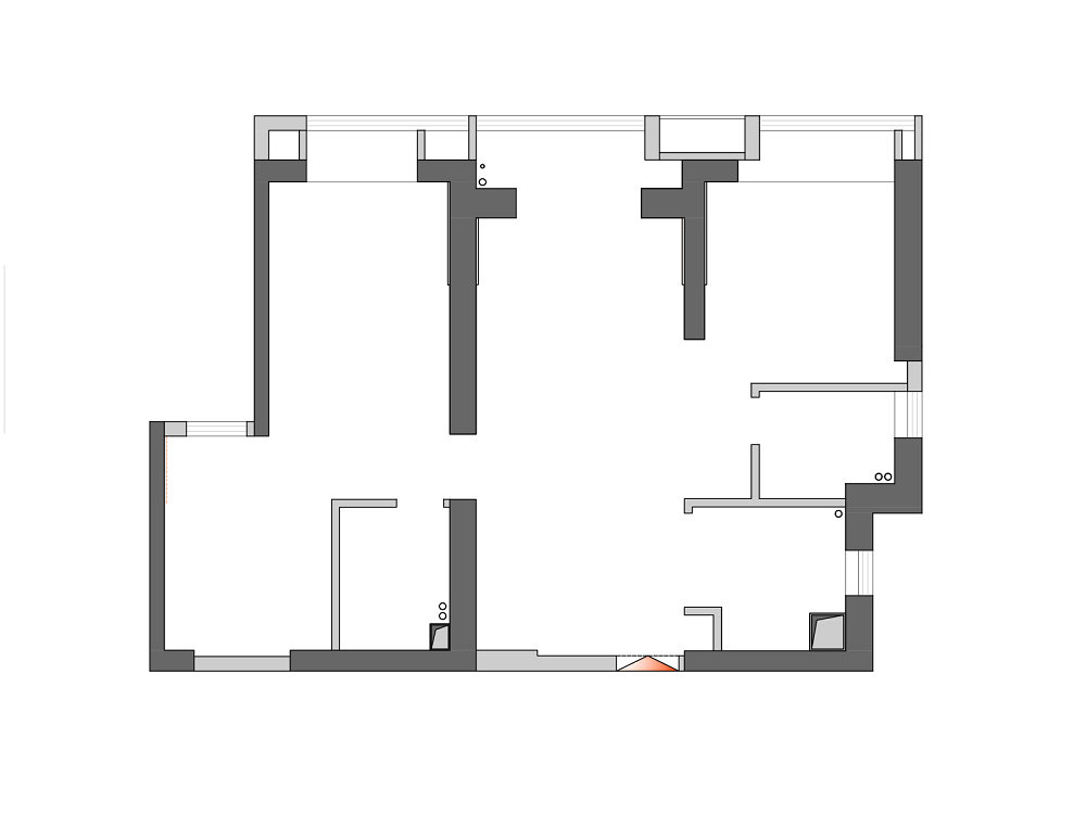 星譽國際云居127平現代奶油風格裝修效果圖