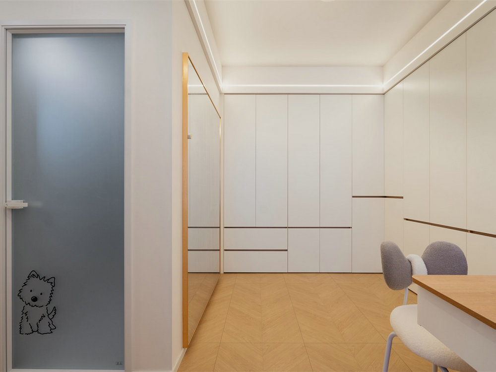 星譽國際云居127平現代奶油風格裝修效果圖