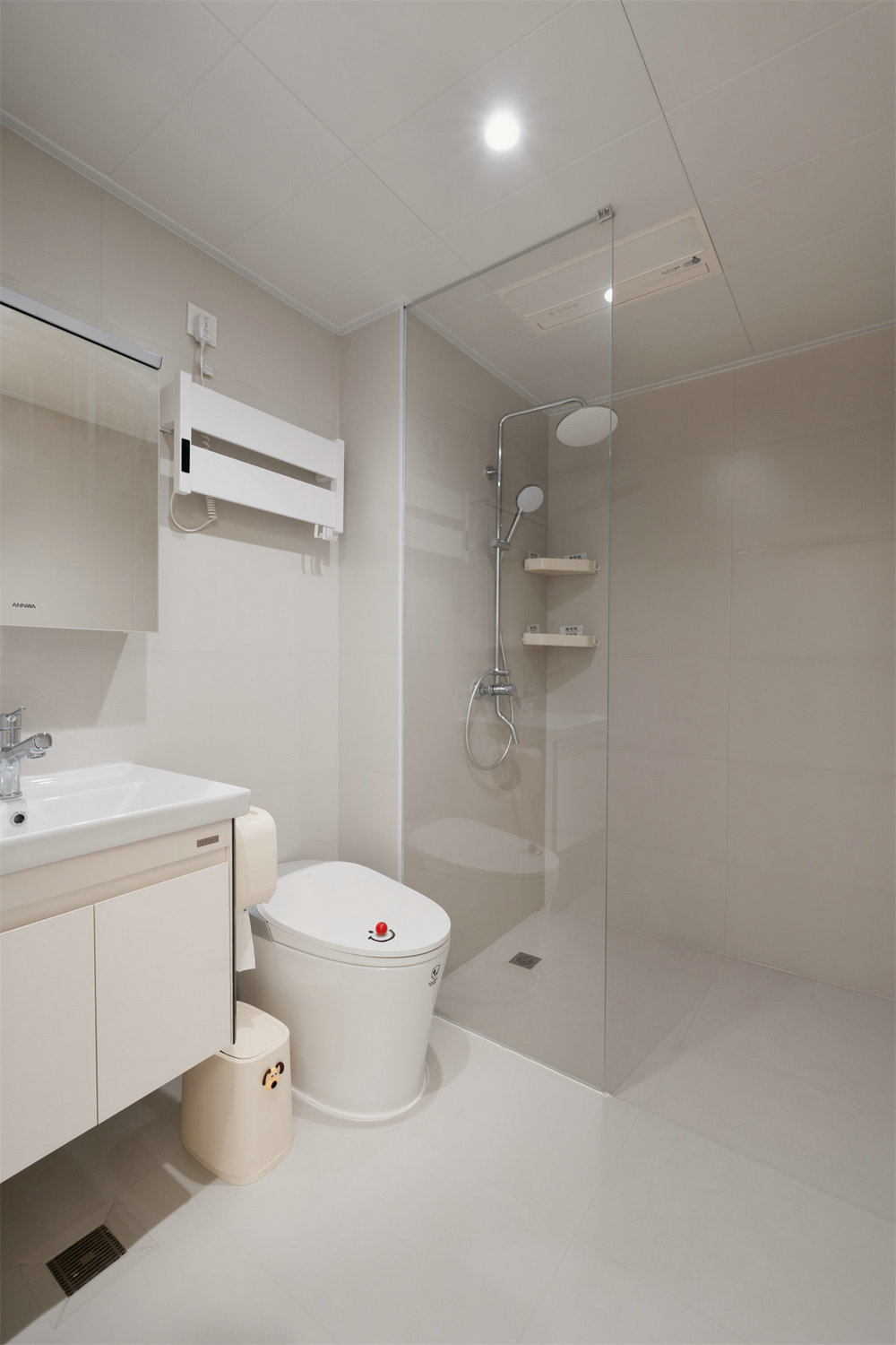 星譽國際云居127平現代奶油風格裝修效果圖