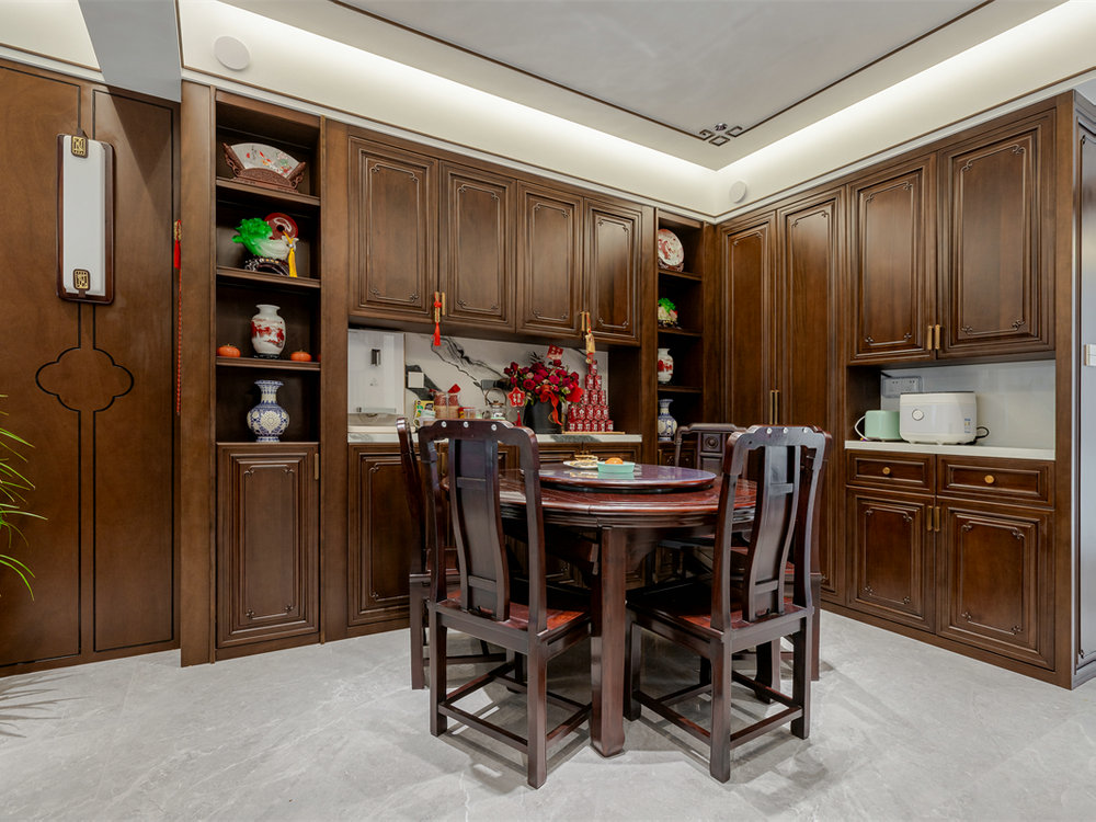 世界城瑜樾東方140平中式風格裝修效果圖