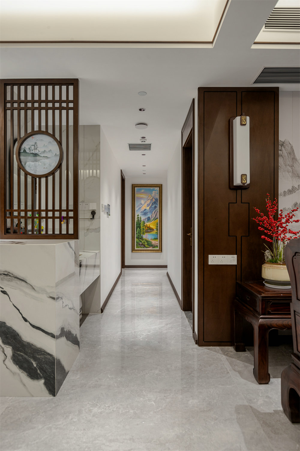 世界城瑜樾東方140平中式風格裝修效果圖