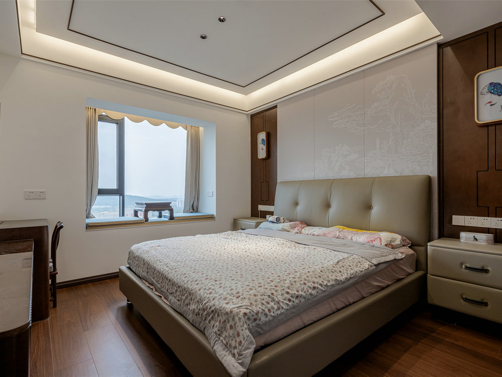 世界城瑜樾東方140平中式風格裝修效果圖