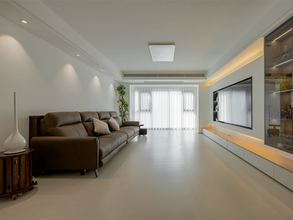 中建鉑公館159平現代奶油風格裝修效果圖